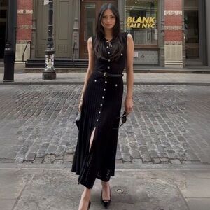 Sandro midi knitted dress